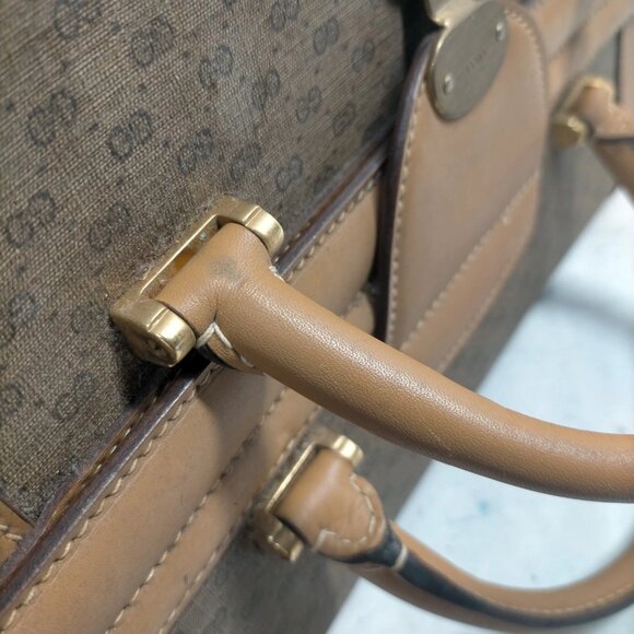 Gucci Vintage Brown PVC Hand Bag mon520-102825 - Picture 8 of 16